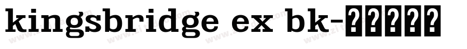 kingsbridge ex bk字体转换